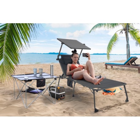 LETTINO LOUGER SOLARE PIEGHEVOLE 20W TX-275