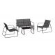 SET4 SALOTTO GONZALO ANTRACITE O TORTORA BY BIZZOTTO