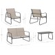 SET4 SALOTTO GONZALO ANTRACITE O TORTORA BY BIZZOTTO