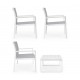 SET4 SALOTTO KALLEN BIANCO YK11 BY BIZZOTTO