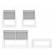 SET4 SALOTTO KALLEN BIANCO YK11 BY BIZZOTTO
