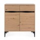 CREDENZA 2A MELYS NATURALE-NERO 80X87H BY BIZZOTTO