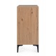 CREDENZA 2A MELYS NATURALE-NERO 80X87H BY BIZZOTTO