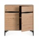 CREDENZA 2A MELYS NATURALE-NERO 80X87H BY BIZZOTTO