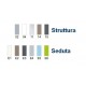 Sedia Eva 4 Point Polipropilene e metallo. Diversi colori Di Point House