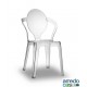 Sedia  Spoon policarbonato interno/esterno dim. 56x52x89/46h.