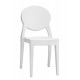 Sedia Igloo Chair senza braccioli impilabile in policarbonato dim. 52x45x87/46h.