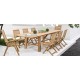 TAVOLO MARYLAND DA GIARDINO IN TEAK ALLUNGABILE DIM.180/240X100x77,5H - 220/300x100x77,5H