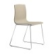 Sedia Alice in tecnopolimero gambe a slitta telaio cromato dim. 53x51x80/44h.