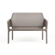 Panchina Net Bench in polipropilene fiberglass. Impilabile. Vari colori.