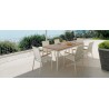 Sedia poltrona Timber alluminio e teak. By Talenti