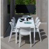 Set da giardino Tavolo allungabile Rio 140 e sedie Bit Vari colori By Nardi