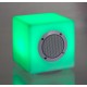 Lampada Led Cubo con altoparlante Bluetooth. Per uso interno ed esterno. 3 misure