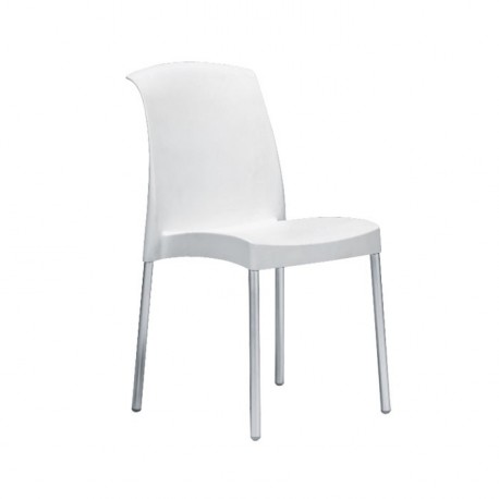 in lino Set di 6 cuscini per sedia Alpes Blanc