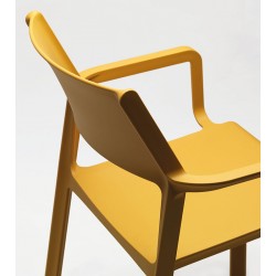 SEDIA CON BRACCIOLI IMPILABILE TRILL ARMCHAIR IN POLIPROPILENE CM.58,5X53,5X82,5/47,5H BY NARDI