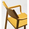 Sedia da esterno con braccioli Trill Armchair in resina fiberglass By Nardi