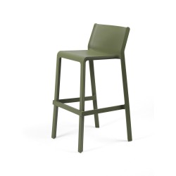 SGABELLO TRILL STOOL IN POLIPROPILENE FIBERGLASS IMPILABILI DIM. 53X50X97/76H.