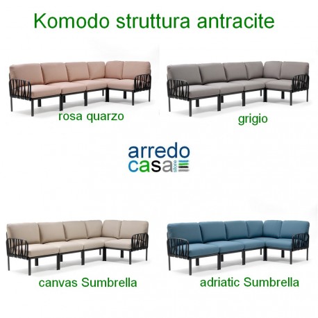 Divano da esterno 3 posti Komodo by Nardi Outdoor.