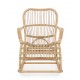 Sedia a dondolo in rattan Casimira by Bizzotto. 2 colori